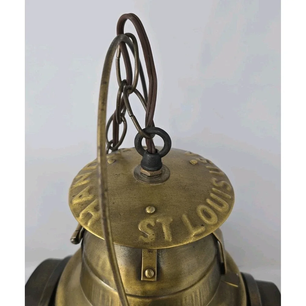 Handlan St Louis USA Alton & Southern Railroad Signal Lantern Light Antique VSD